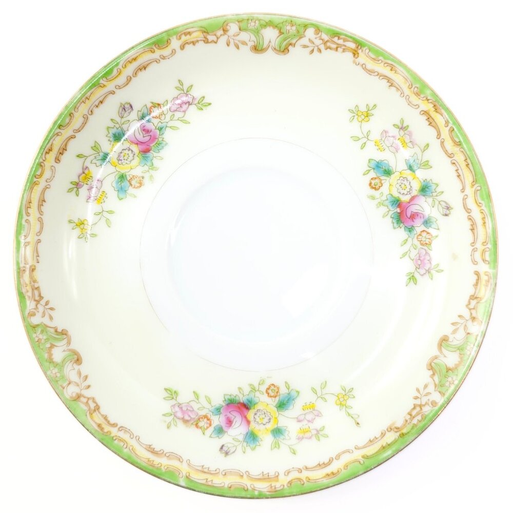 c. 1920s-1930s Sampy Japan "Elaine" Hand Painted Fine China Tea Saucer